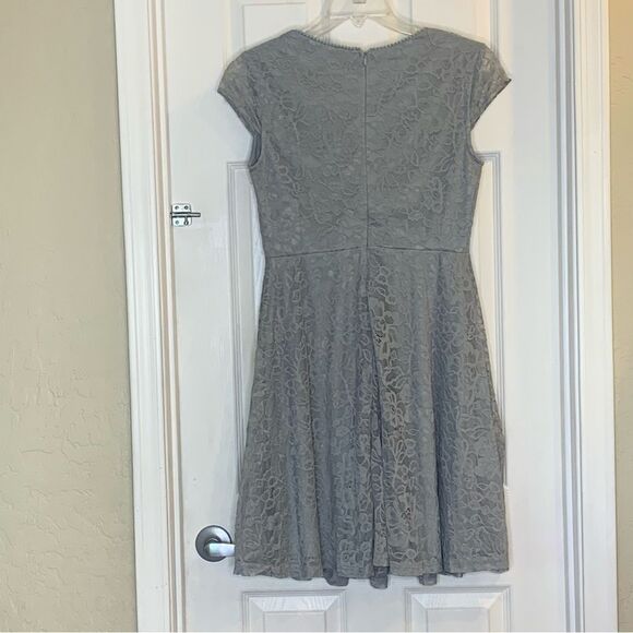 MUADRESS Women's Lace Cocktail Wedding Party Dress Gray Size Large - Picture 2 of 11